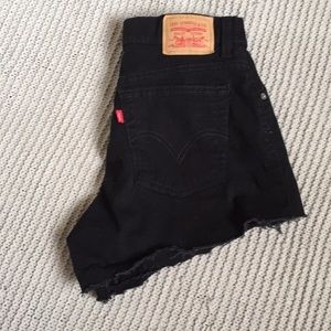 High waisted Levi cut offs